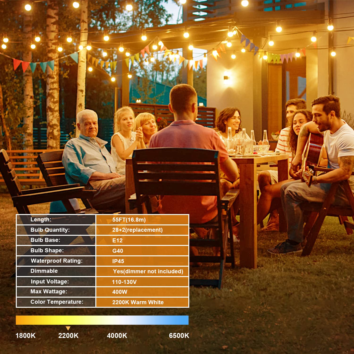 OHLUX dimmable outdoor lights suit patios, decks, and cafes