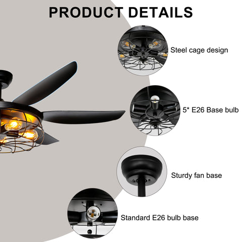 Ohniyou sloped-ceiling compatible ceiling fan installed on an angled ceiling