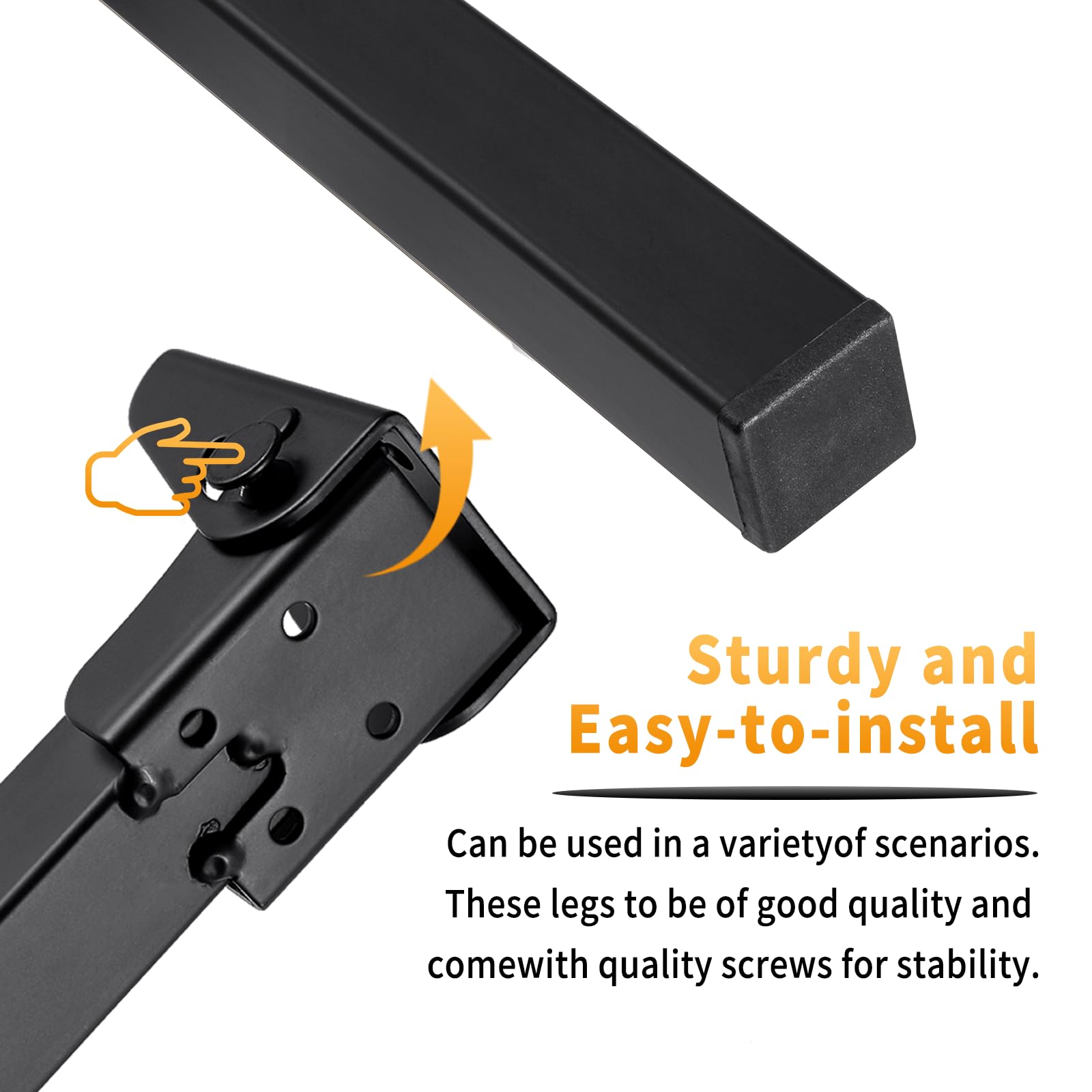 O.HSNYIU folding table legs 8in offer stable height for portable tables