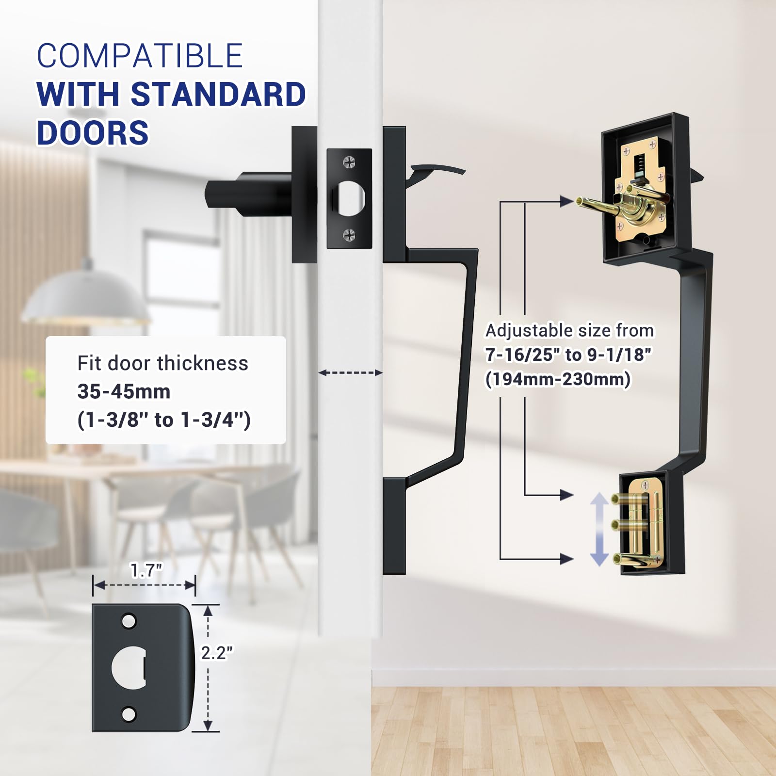 Ohuhu heavy-duty zinc alloy construction ensures lasting performance.