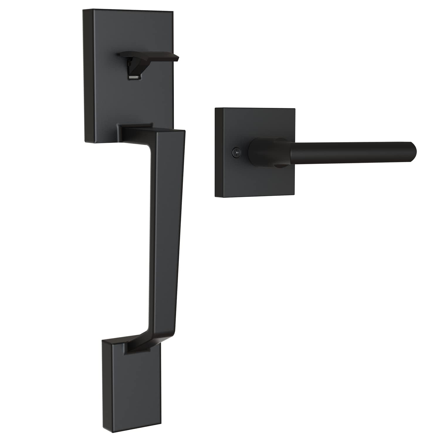 Ohuhu matte black exterior door handle for a sleek, durable entry.