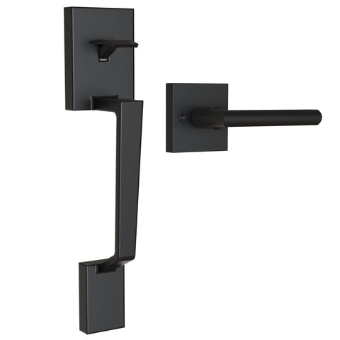 Ohuhu matte black exterior door handle for a sleek, durable entry.