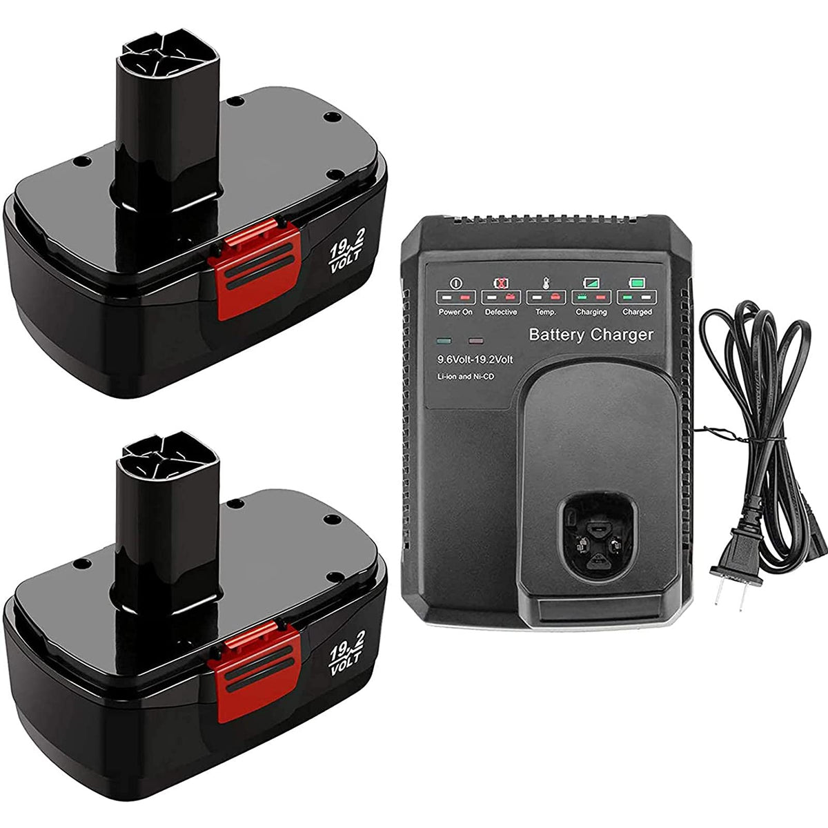 OHYES BAT 2-pack 19.2V battery for Craftsman tools with reliable power.