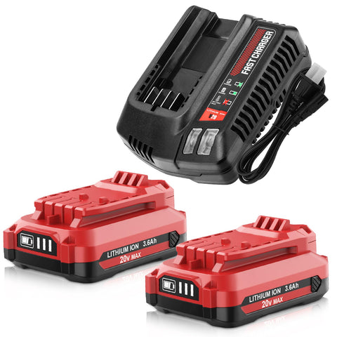 OHYES BAT 2Pack 20V battery CMCB202 front view for Craftsman power