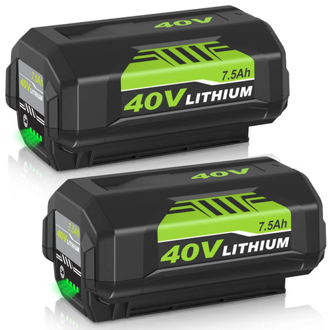 OHYES BAT 7500mAh battery ready to power Ryobi 40V tools for longer sessions.