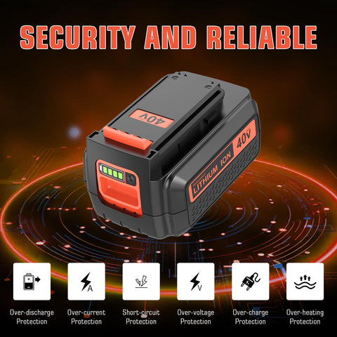 OHYES BAT Black & Decker 40V compatibility for LBX2040 and related models