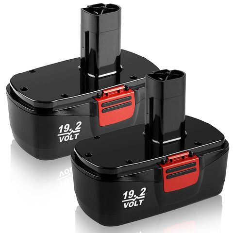 OHYES BAT C3 replacement battery two-pack powering Craftsman tools with extended runtime.