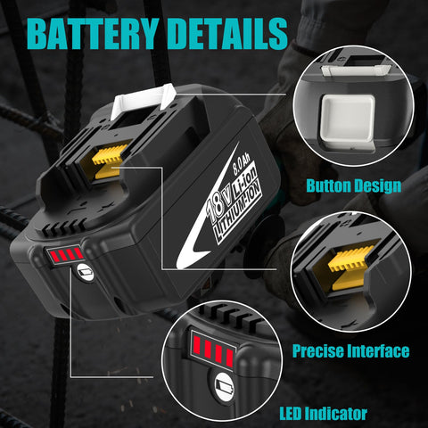 OHYES BAT showing LED indicator for easy charge status checks.