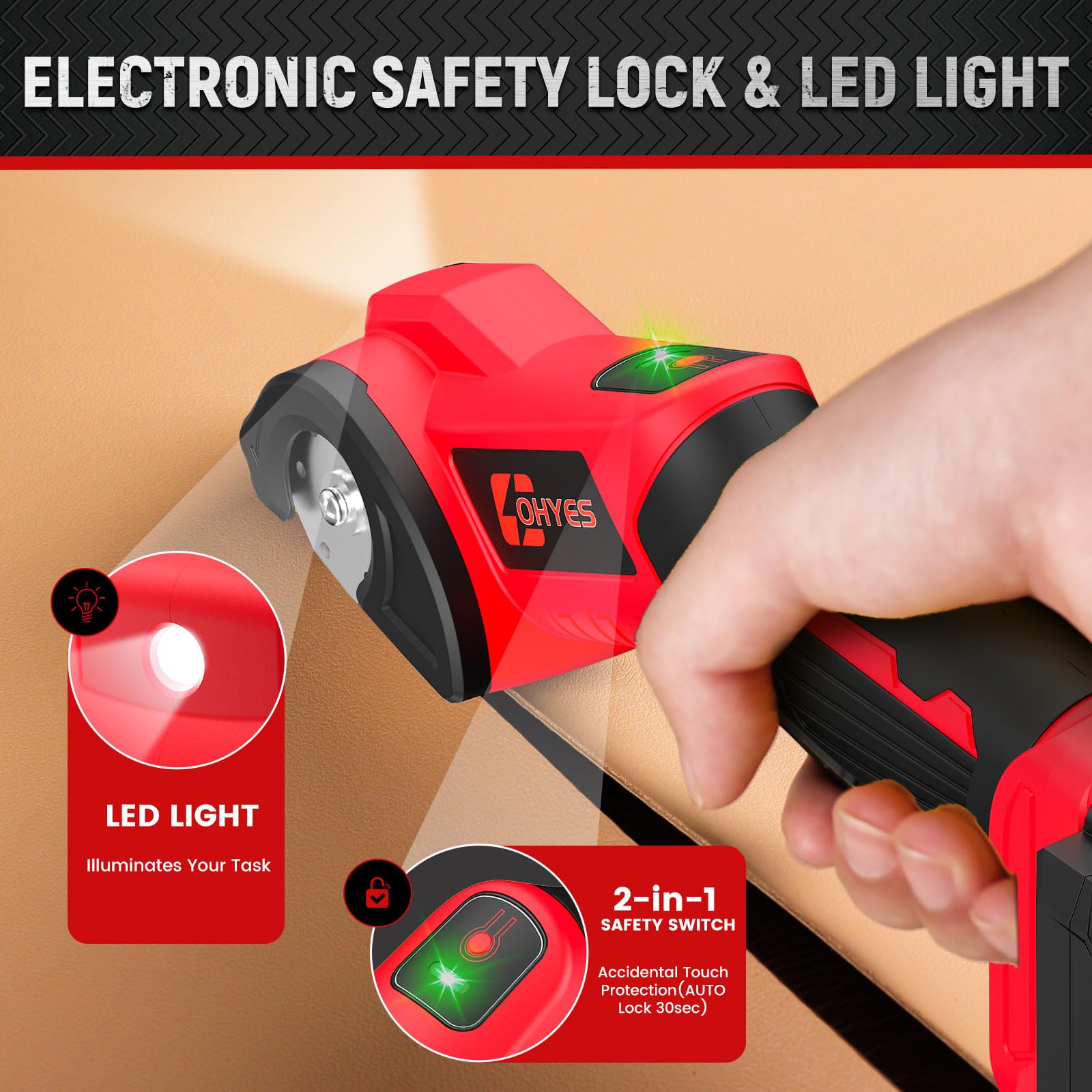 Ohyes cordless electric scissors Milwaukee 18V trim carpet neatly and easily