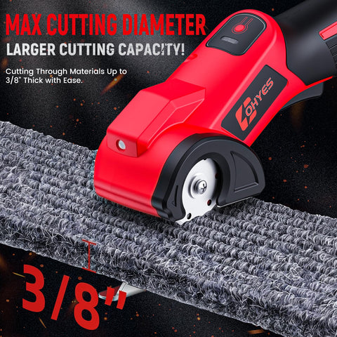 Ohyes cordless electric scissors Milwaukee 18V slicing plastic effortlessly