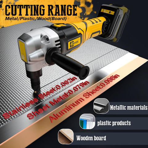 ohyes metal nibbler variable speed control adapts to material thickness
