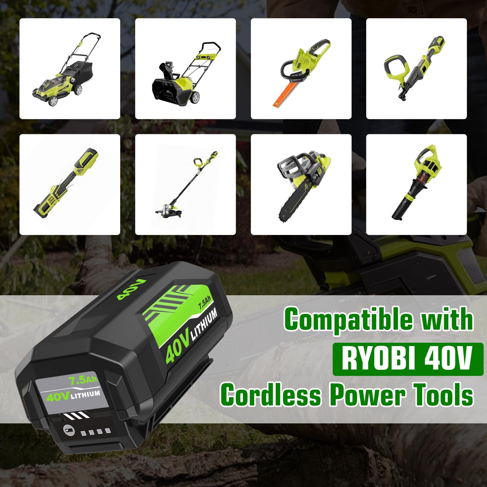 OHYES BAT high capacity for longer runtimes and fewer recharges