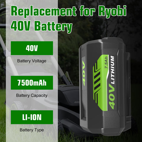OHYES BAT Ryobi battery LED indicators show charge level at a glance