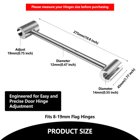 OIFVOPU hinge tool in use enables quick alignment without removal