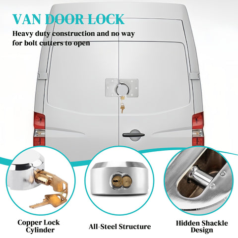 OIHYA hidden shackle padlock with reinforced steel for better security.