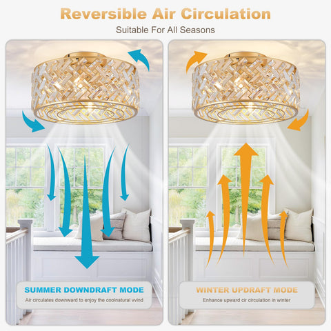 Oiotwo eight enclosed blades provide steady air movement