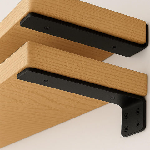 OIVGGUR floating shelf bracket with hidden suspension for a clean look.