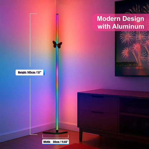 Oizuon sleek black base blends with modern décor.