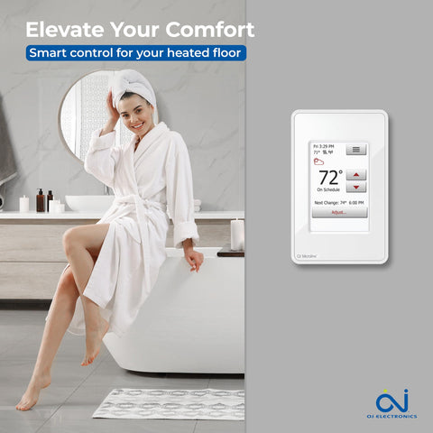 OJ Microline UWG4 floor sensor included for precise heating control.
