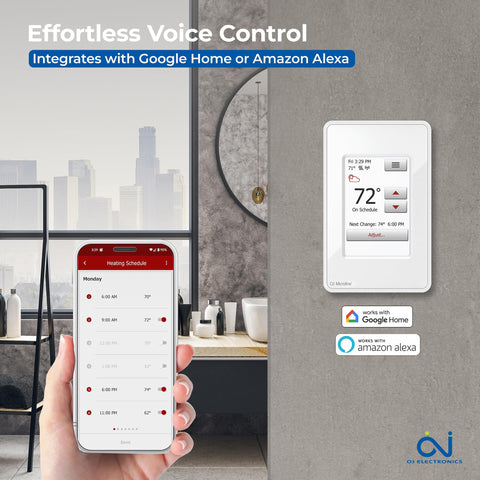 GFCI protection on the UWG4 thermostat enhances electrical safety.