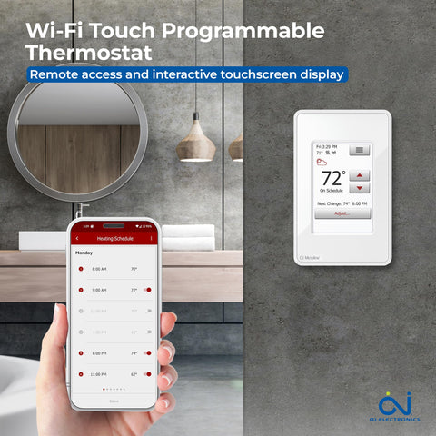 OJ Microline UWG4 touchscreen display with color interface for easy programming.