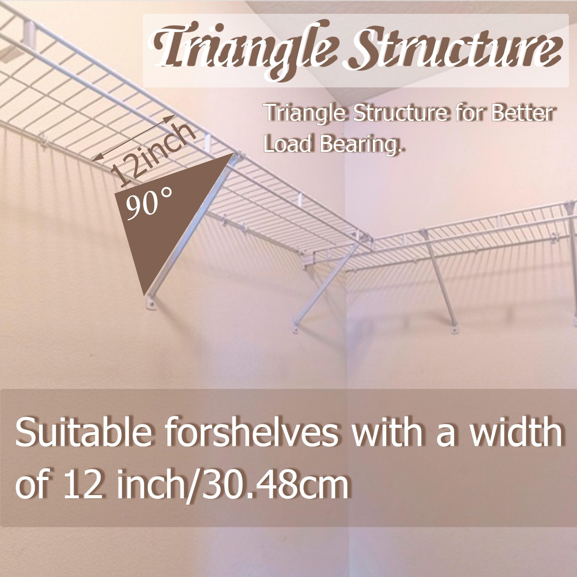 Ojeemii shelf clips secure wire shelves quickly for stable shelving