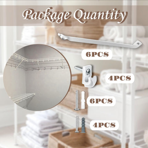 Ojeemii white epoxy-coated brackets blending with interiors while resisting corrosion