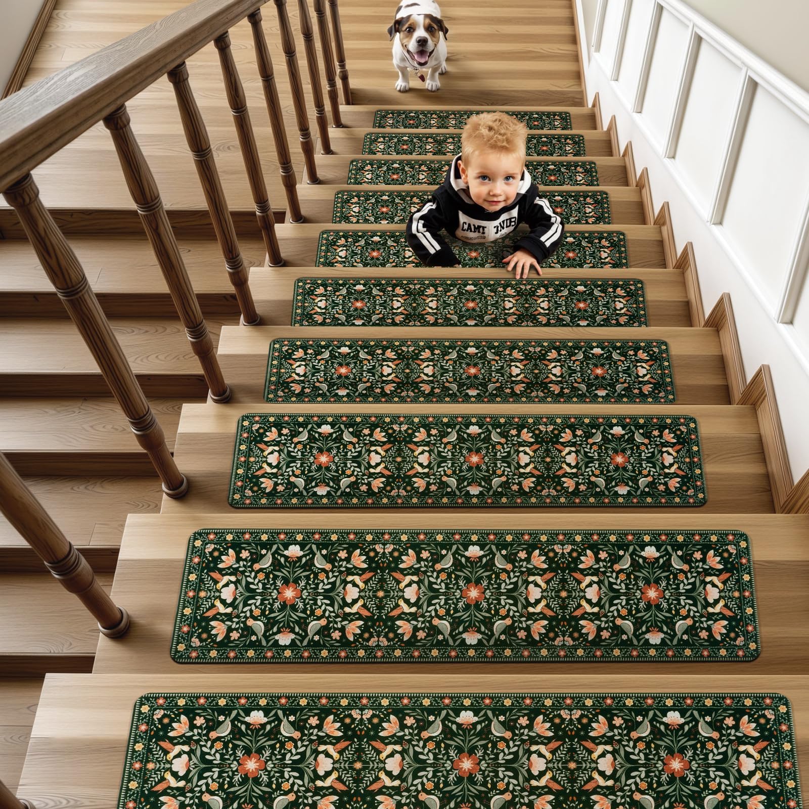 OJIA 15-piece set covers standard 30x8 inch steps.