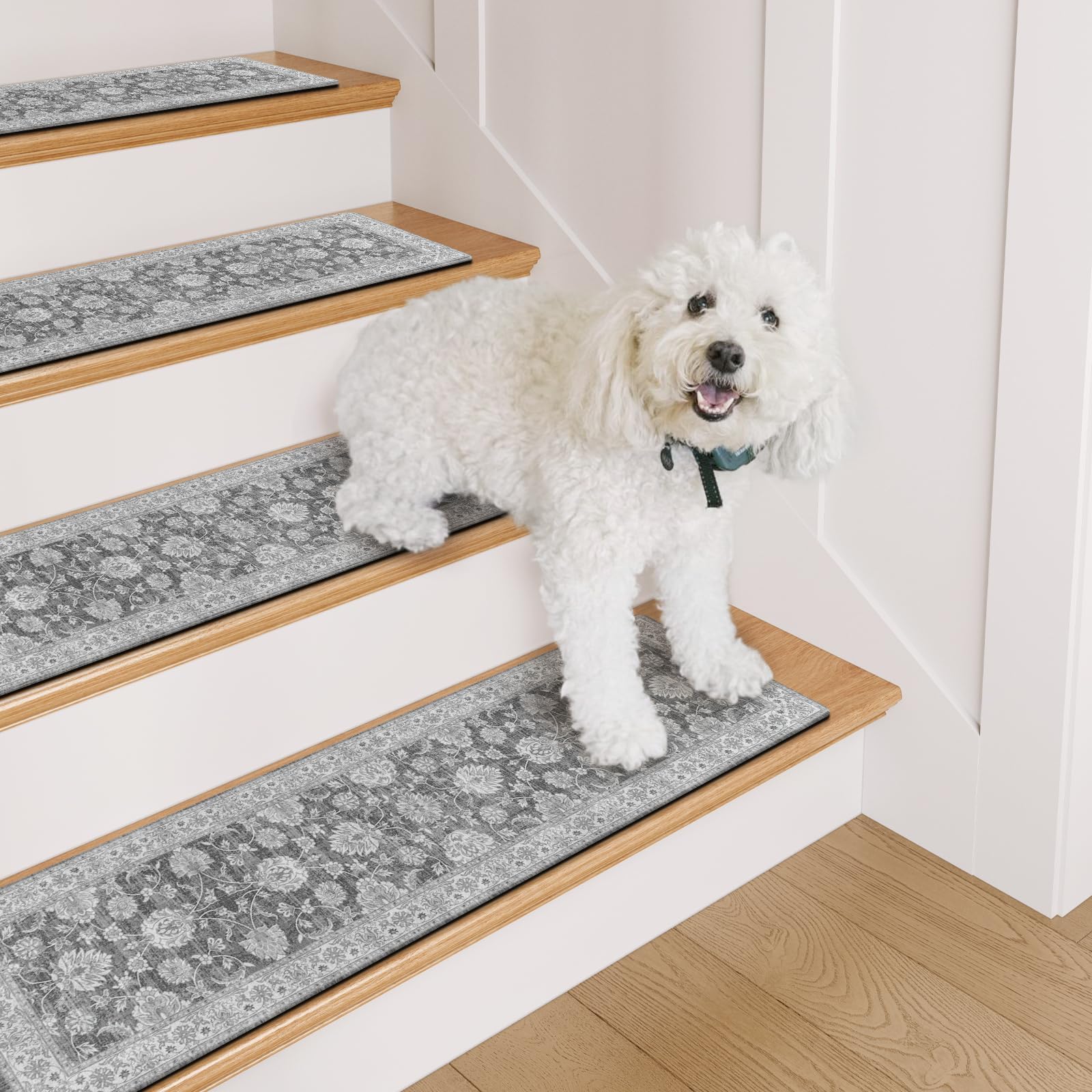 OJIA stair treads suit marble and hardwood stairs for everyday grip