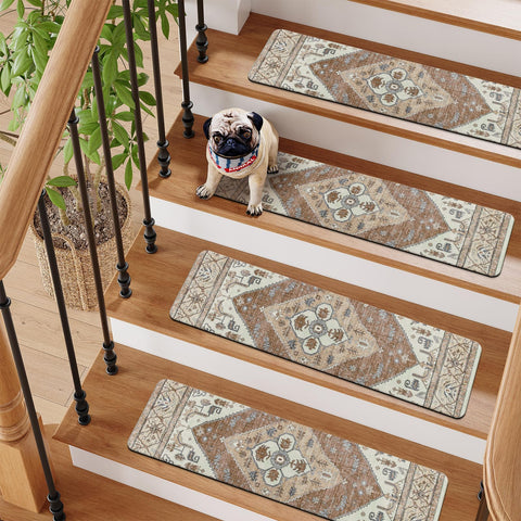 OJIA stair treads anti-claw durable surface for households with pets.