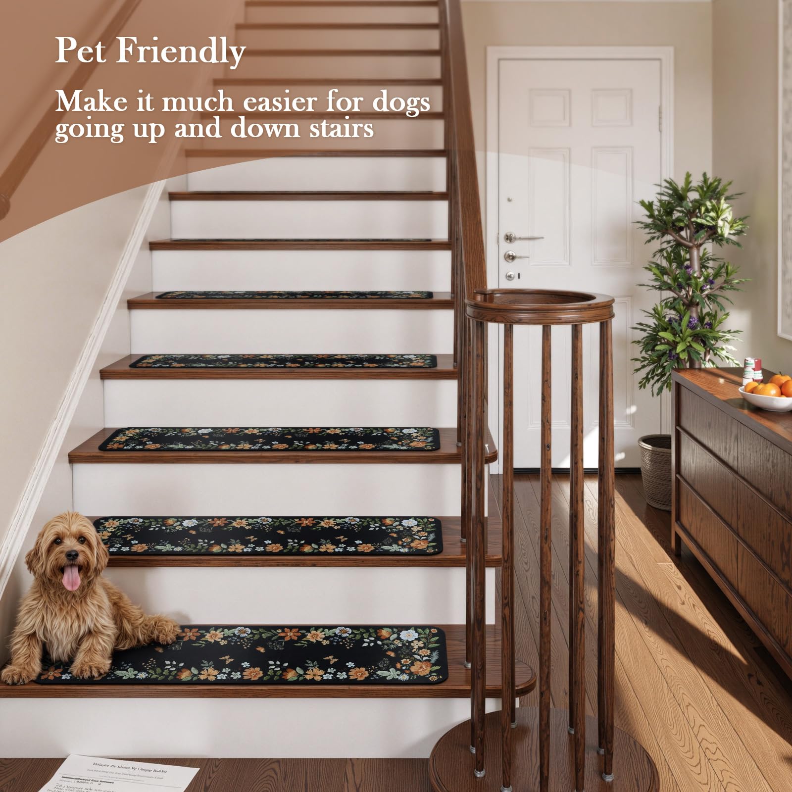 OJIA stair treads anti-slip back detail for stability on stairs
