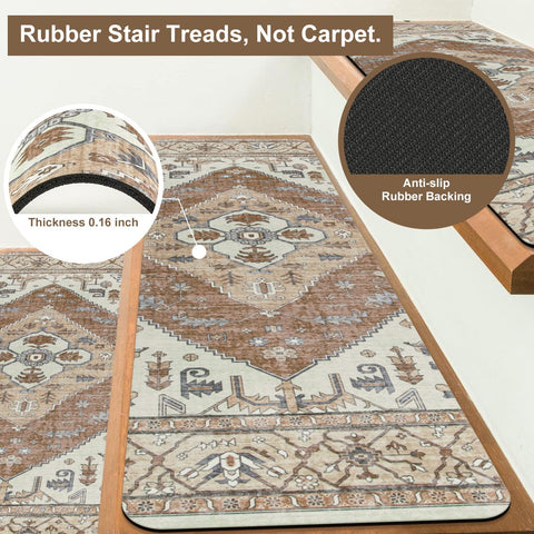 OJIA stair treads no-installation design for quick setup.