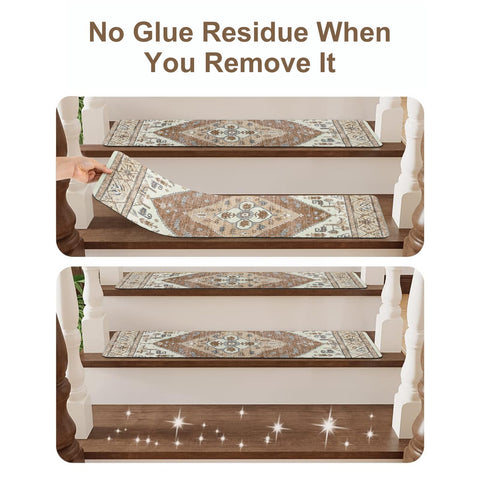 OJIA stair treads stair mats protect wood stairs from wear.