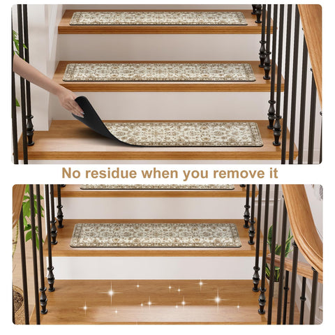 OJIA Vintage stair treads beige texture adds warm style to interiors