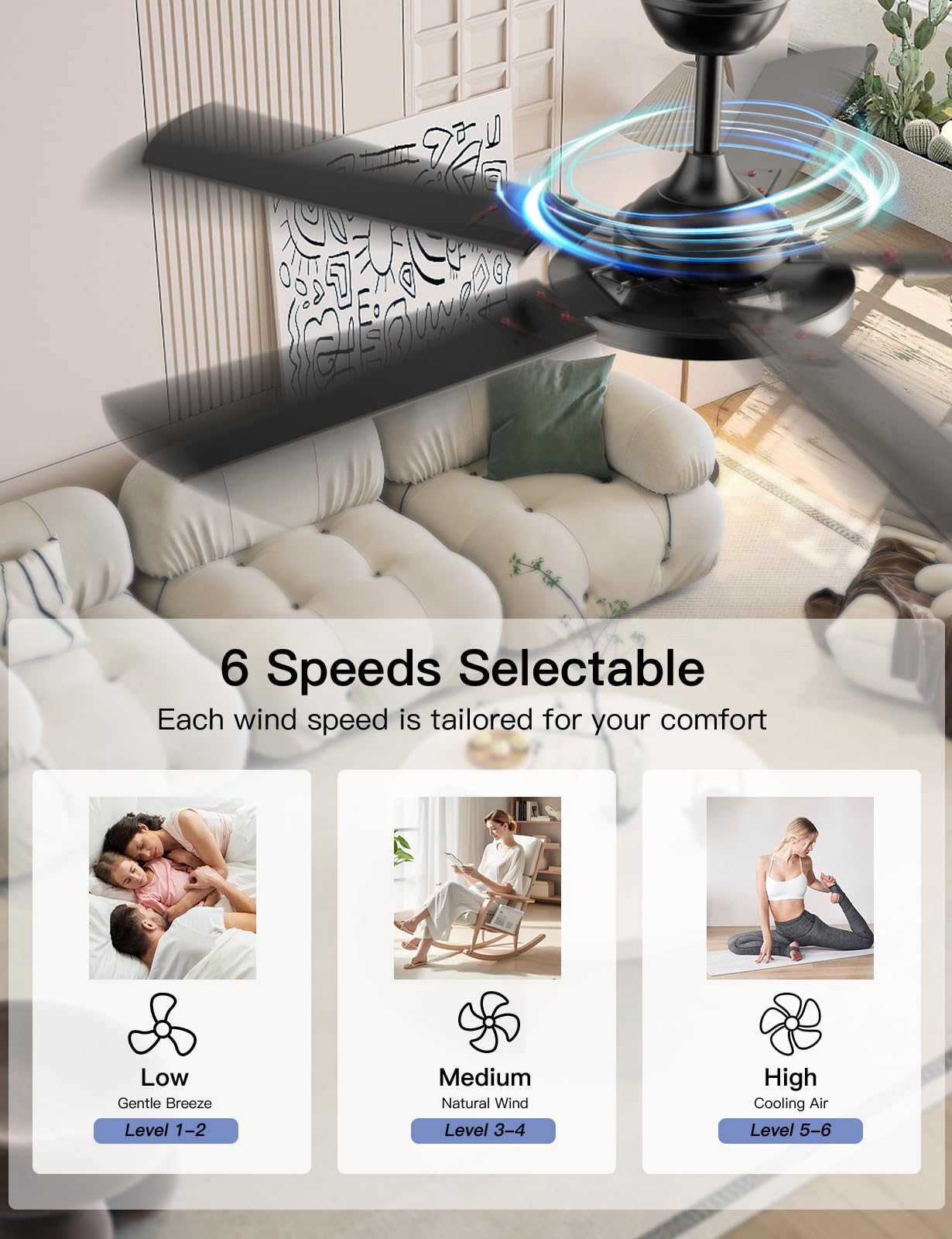 OJX dimmable LED lighting with three temps for any mood
