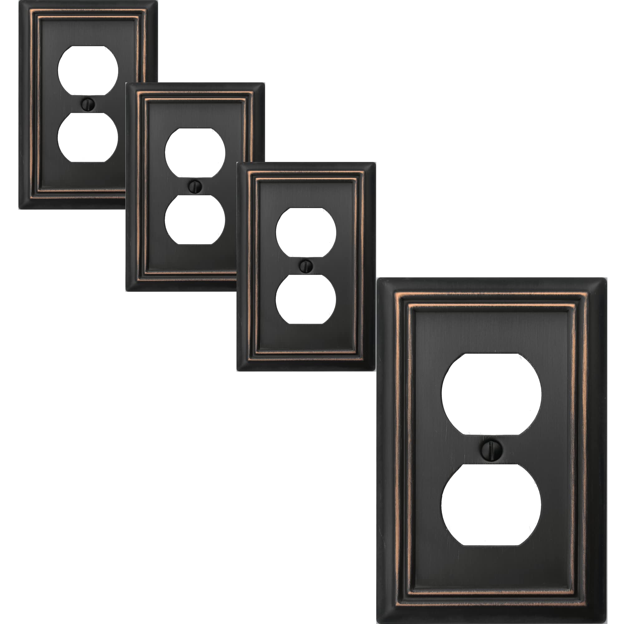 OKAWYC Adler aged bronze wall plate with 1-gang design enhances decor