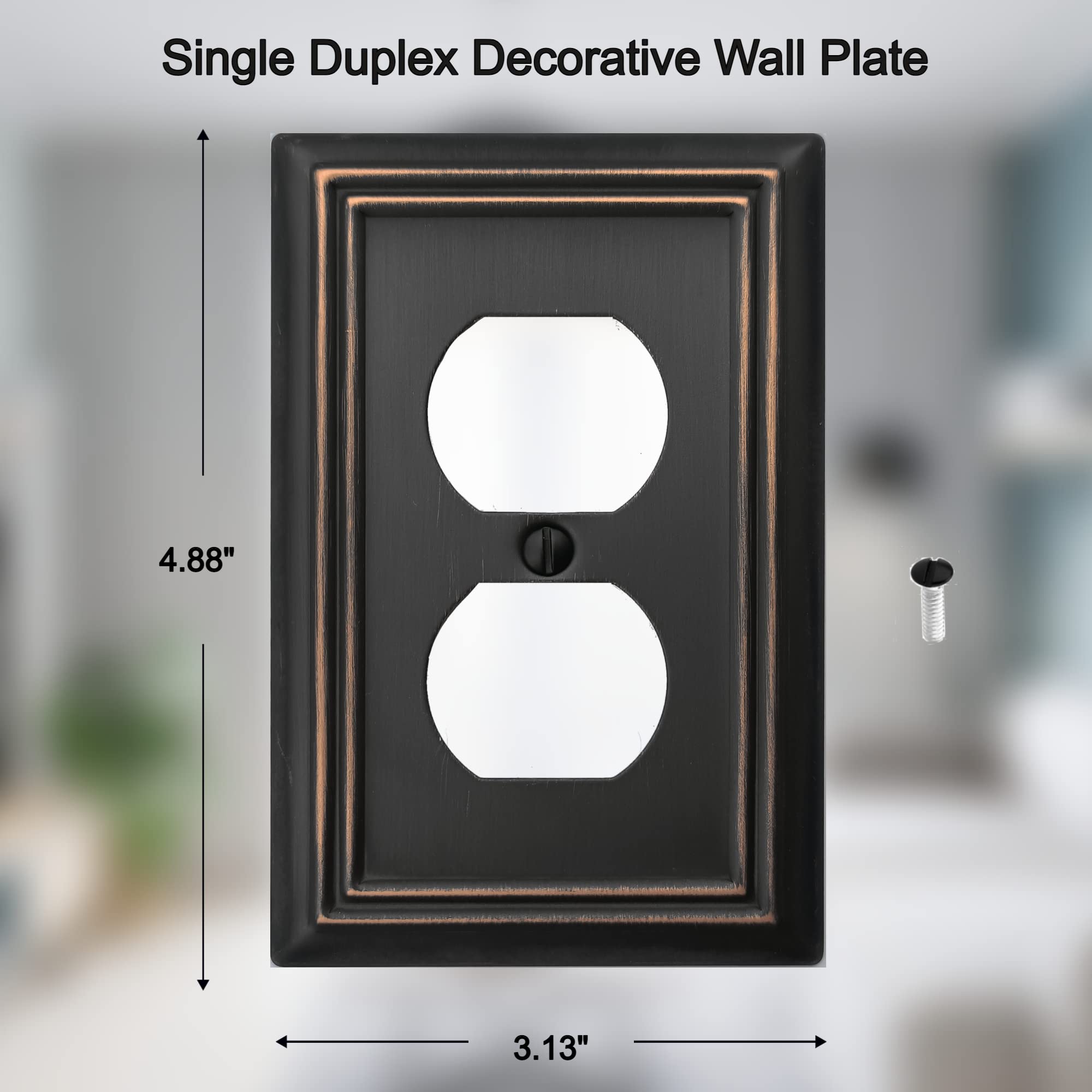 OKAWYC Adler wall plate close-up showing aged bronze finish texture