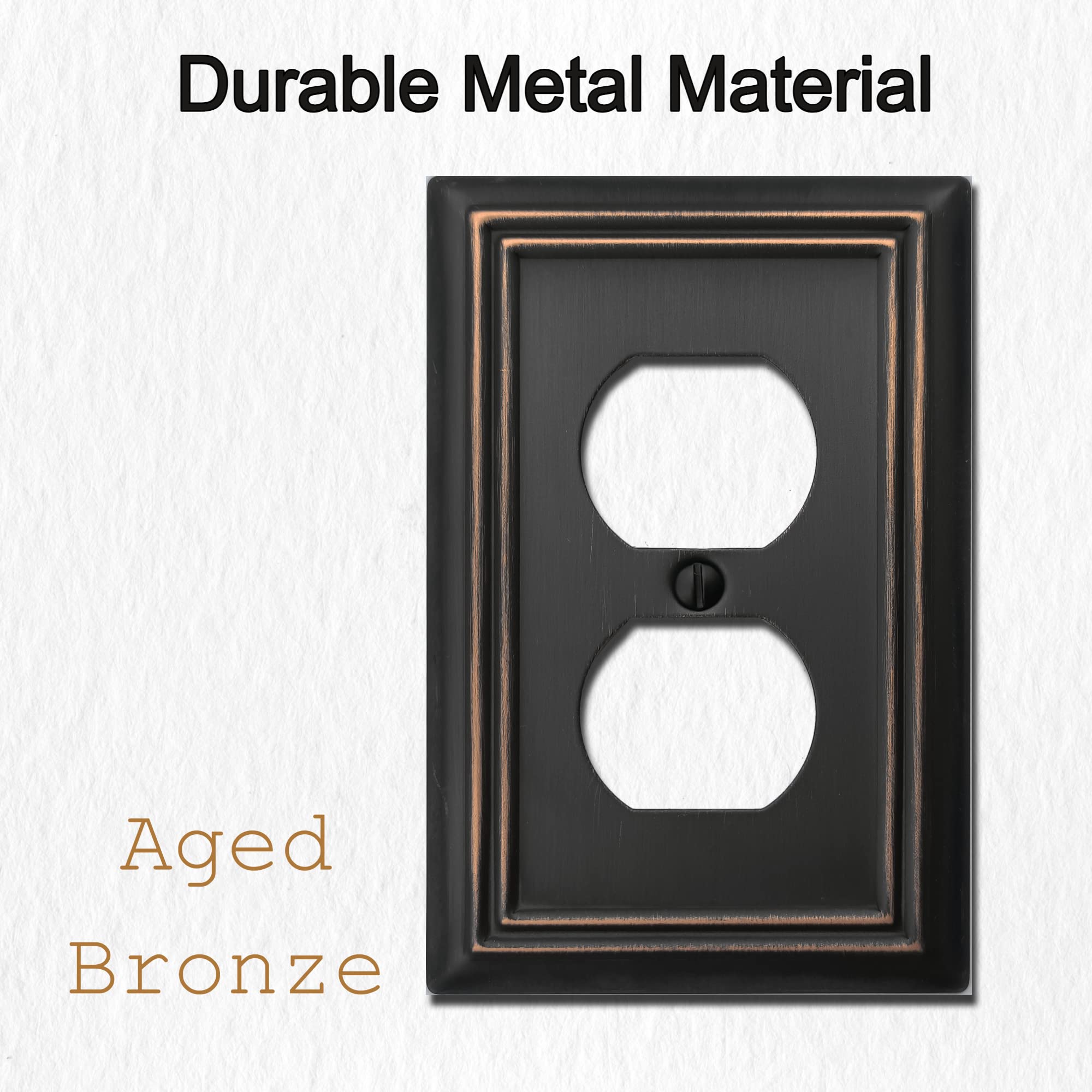 OKAWYC Adler 1-gang wall plate easy installation with matching screws