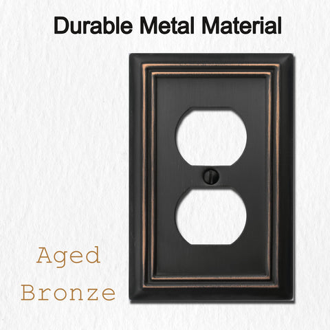 OKAWYC Adler 1-gang wall plate easy installation with matching screws