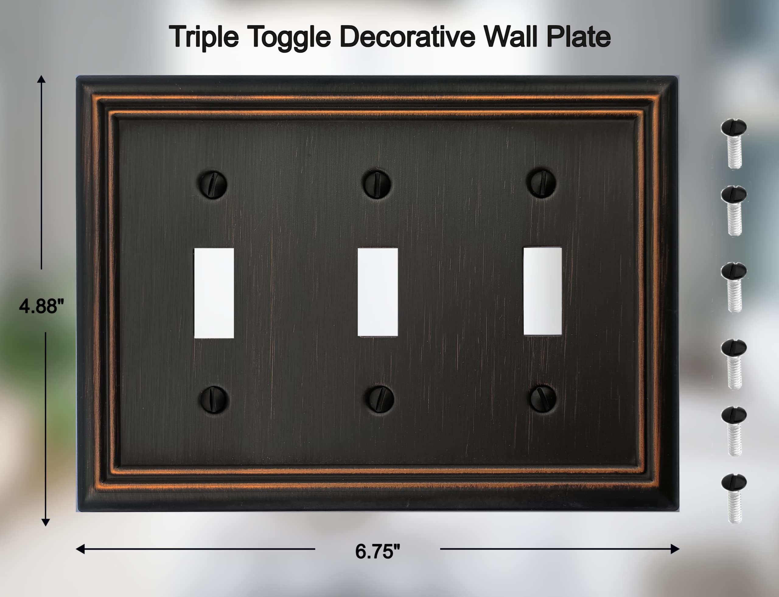 OKAWYC Adler wall plate close-up shows durable aged bronze metal