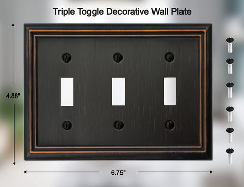 OKAWYC Adler wall plate close-up shows durable aged bronze metal
