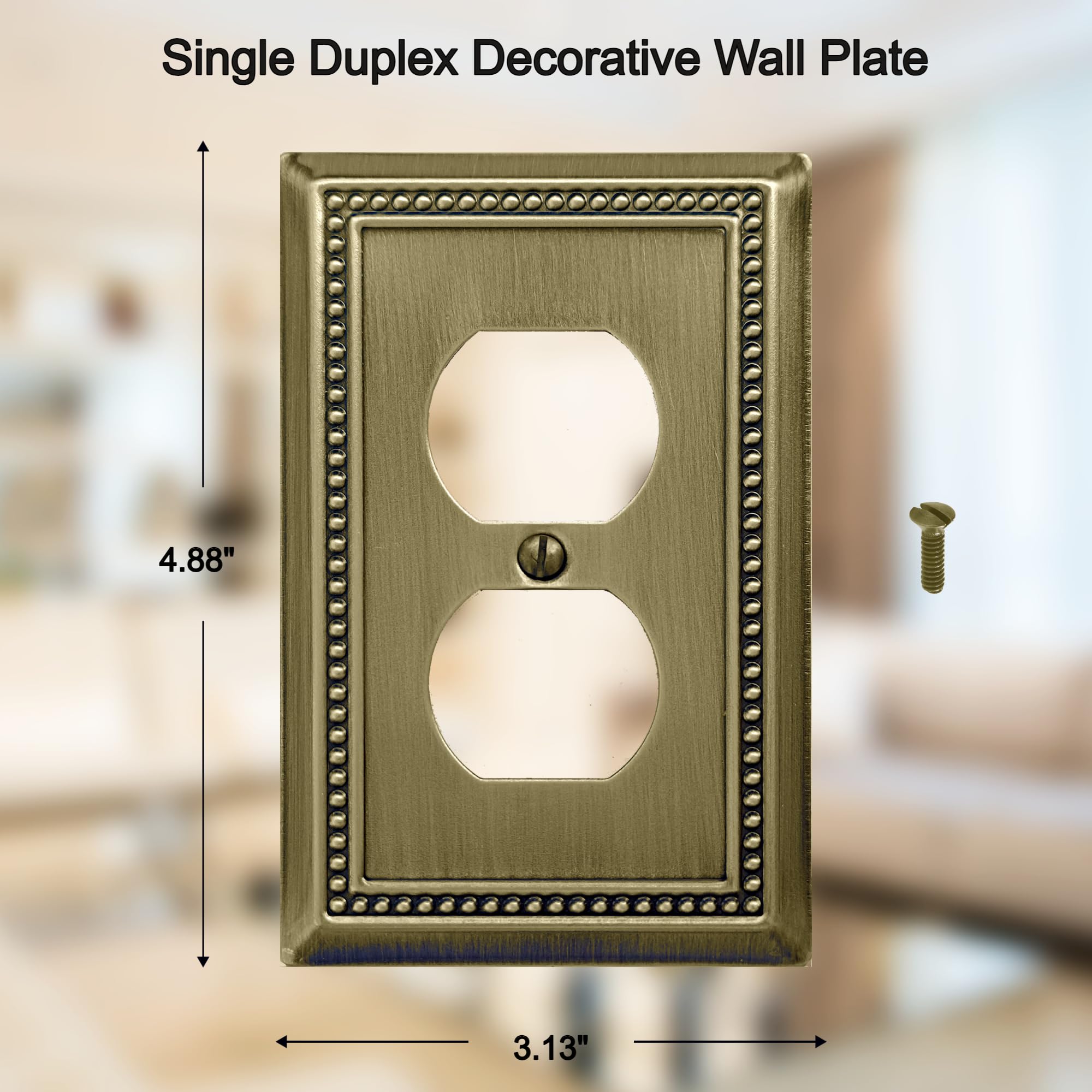 OKAWYC Belaire 1-gang outlet wall cover for refined spaces