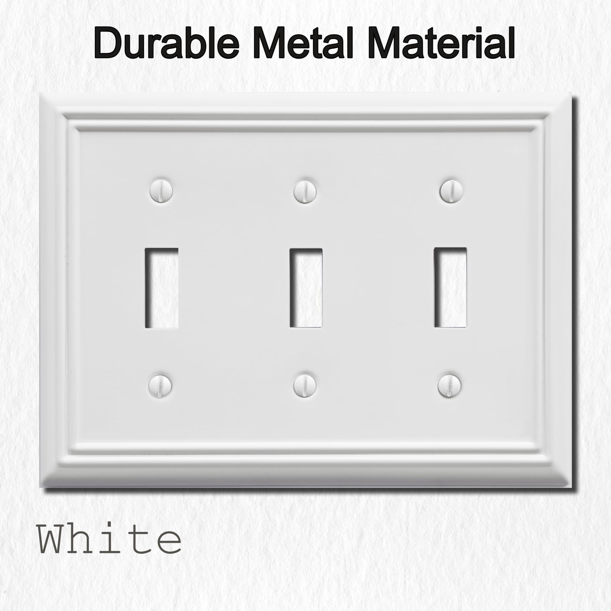 OKAWYC Adler metal wall plate white with corrosion resistant finish