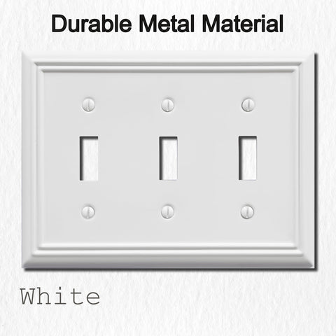 OKAWYC Adler metal wall plate white with corrosion resistant finish