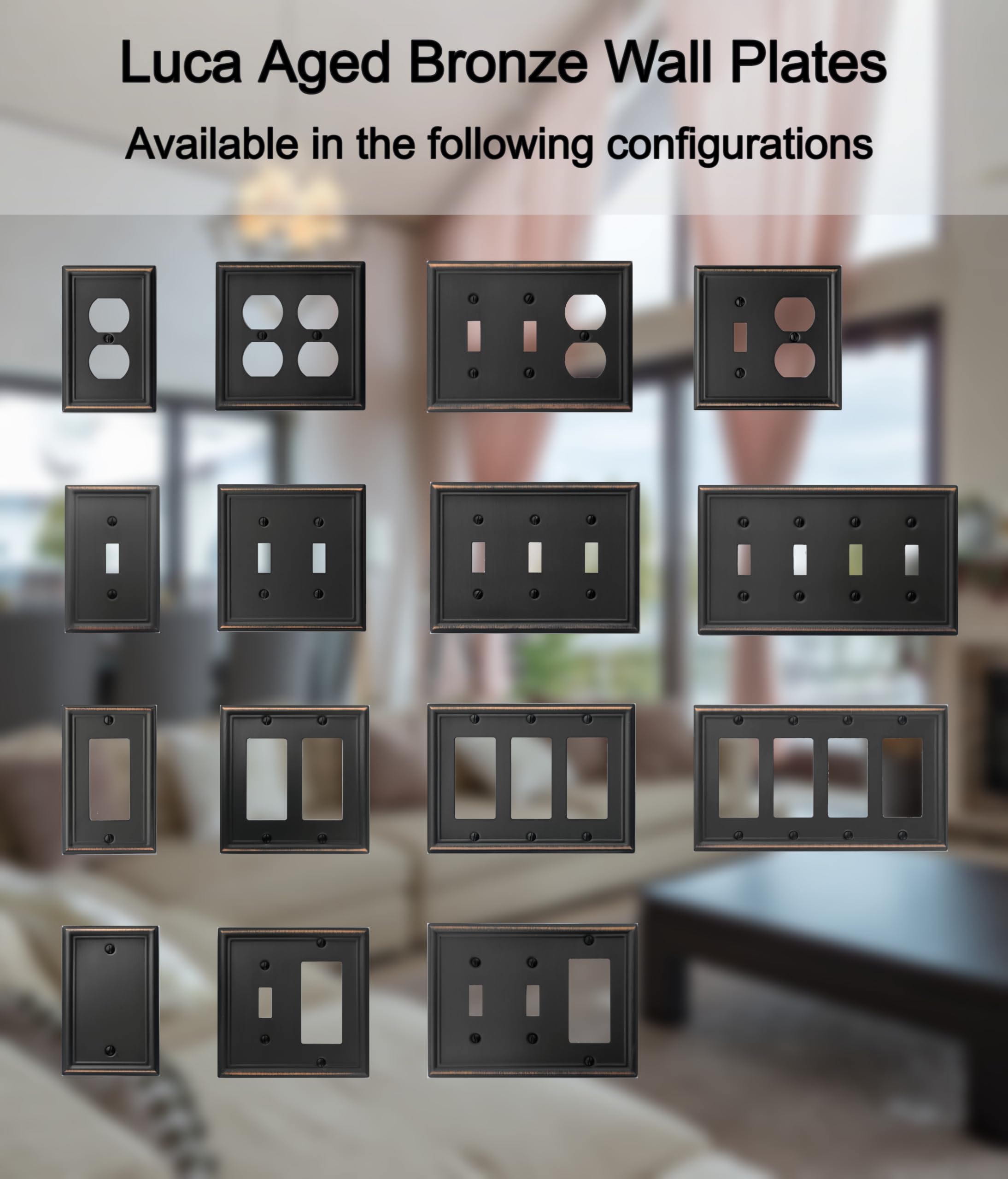 OKAWYC Luca Color-Matching Screws Included; cohesive installation with existing hardware.