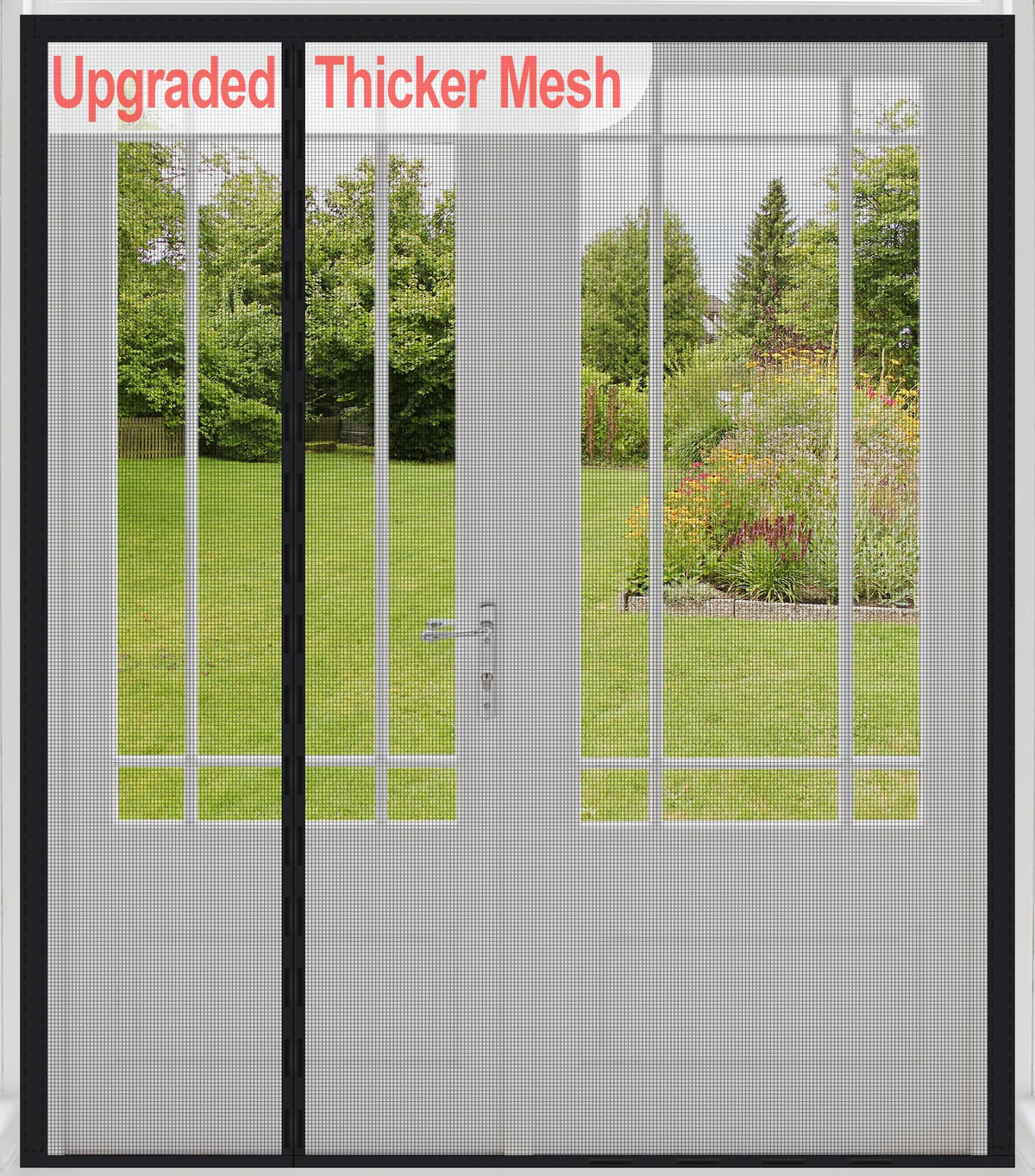 Okayavo reversible magnetic screen with left-right opening for easy access and light airflow.