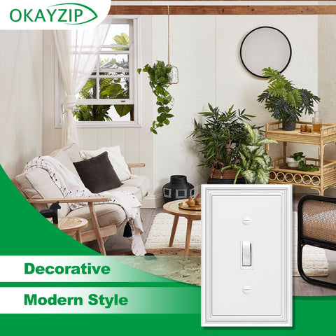 OKAYZIP 4-pack includes screws and mini screwdriver for quick replacements.
