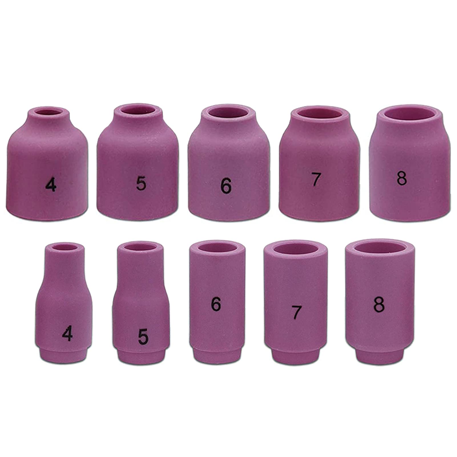 OKBA 0.040 inch stubby gas lens, supports stable arc with compact design