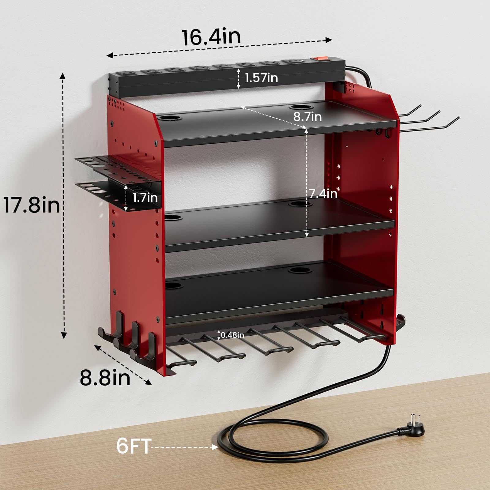 OKCHILD modular design adapts to garage, shop, or shed spaces.