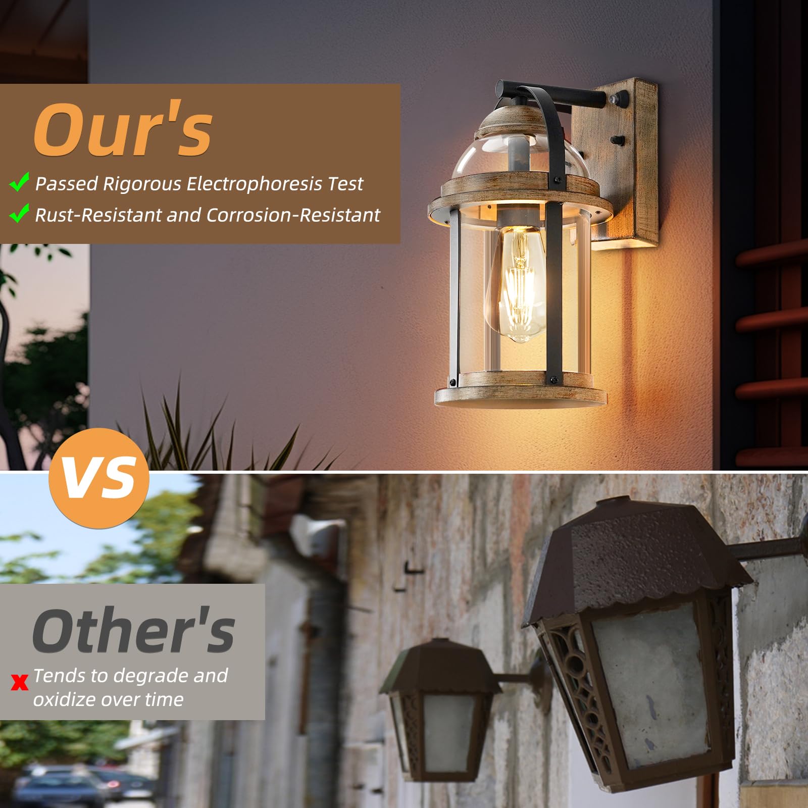 OKELI bottom-open design allows easy bulb installation